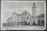 Carte postala, Targul Mures, Primaria, 1923