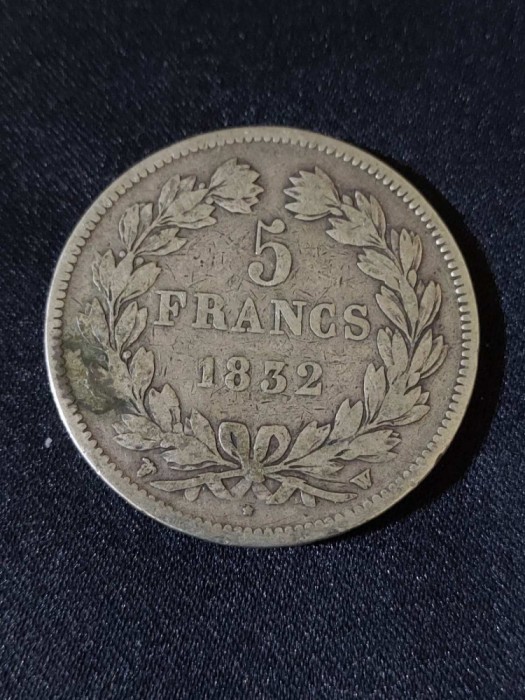 Franța 1832 W - 5 franci - Monedă de argint