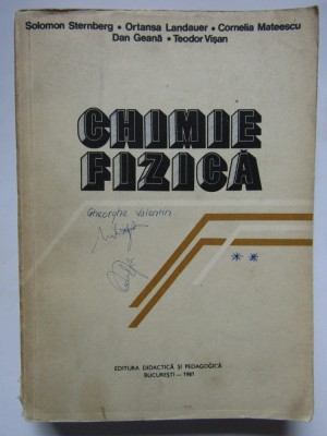 Chimie fizica - Solomon Stenberg, Ortansa Landauer, Cornelia Mateescu foto