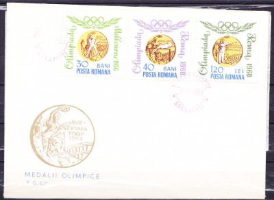 TSV$ - FDC 1964 LP 596 MEDALII OLIMPICE foto