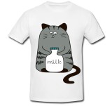 Cumpara ieftin Tricou &quot; Cat &amp; milk &quot;