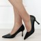 Pantofi negri eleganti D-1290 02