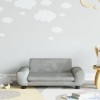 VidaXL Canapea pentru copii, gri deschis, 70x45x33 cm, catifea