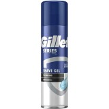 Gel de ras Gillette Charcoal 200ml, cu activ carbon, protectie impotriva iritatiilor, parfum proaspat