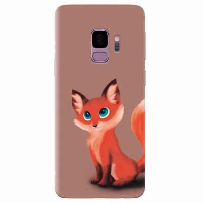Husa silicon pentru Samsung S9, Fox Cartoon Animal And foto