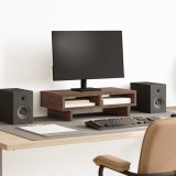 VidaXL Suport de monitor, stejar maro, 50x27x15 cm, lemn prelucrat