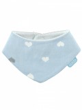 Baveta cu doua fete tip esarfa BabyJem Scarf (Culoare: Bleu)