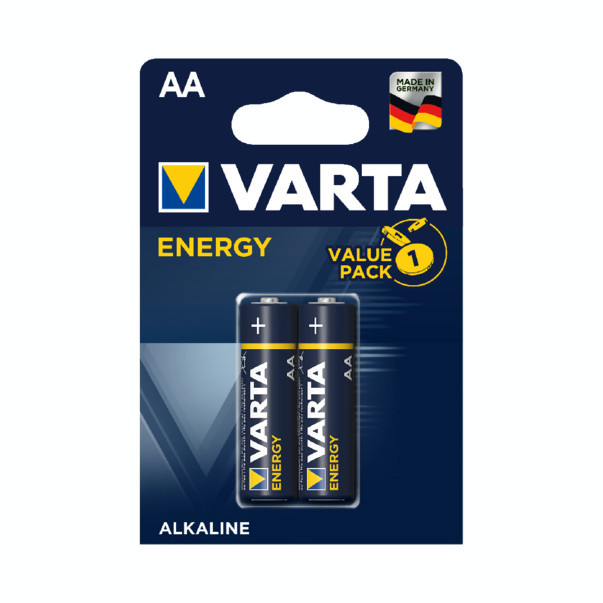 Baterii alcaline R6 AA 2buc/blister Energy Varta