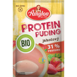 Budinca Proteica (Pudra) cu Capsuni fara Gluten Ecologica/Bio 45g