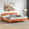 VidaXL Cadru de pat fără saltea, maro ceruit 180x200 cm lemn masiv pin 3207200