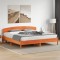 vidaXL Cadru de pat fără saltea, maro ceruit 180x200 cm lemn masiv pin 3207200