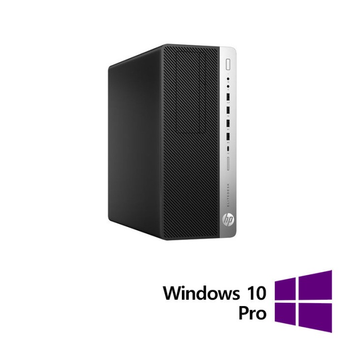 Calculator Refurbished HP EliteDesk 800 G3 Tower, Intel Core i3-6100 3.70GHz, 8GB DDR4, 256GB SSD, DVD-ROM + Windows 10 Pro NewTechnology Media