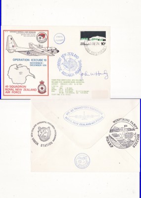 Circulatie Noua Zeelanda - tema Antarctica,vapoare,aviatie, exploratori-FDC 1974 foto