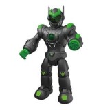 Robot de jucarie cu miscare, efecte sonore si lumina, 40 cm, Negru si Verde, CMCLASS