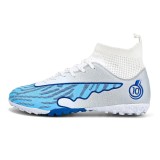 Ghete de fotbal MBrands, 8.0 cu glezna pentru teren sintetic, alb 43