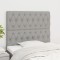 vidaXL Tăblii de pat, 2 buc, gri deschis, 100x7x78/88 cm, textil 3116658