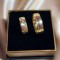 Set Elegant Verighete Argint 925 Aurii, Model Texturat și Gravat ARG170X