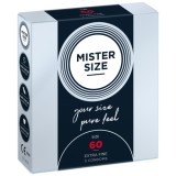Prezervative - Mister Size Prezervative de Marimea Perfecta Latime 60 mm pentru Placere si Siguranta 3 bucati, My Size