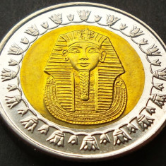 Moneda exotica bimetal 1 POUND - EGIPT, anul 2008 *cod 1927 B
