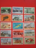 ANGUILLA, MOTIVE LOCALE SUPRATIP. - SERIE COMPLETĂ MNH