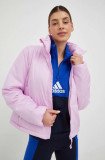 Cumpara ieftin Adidas geaca femei, culoarea roz, de iarna