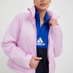 adidas geaca femei, culoarea roz, de iarna