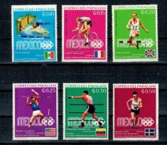 Paraguay 1969 -Jocurile Olimpice, medaliati, serie neuzata, fara foto