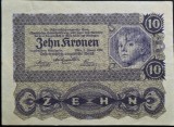 Cumpara ieftin Bancnota istorica 10 COROANE / KRONEN- AUSTRIA, anul 1922 * cod 341