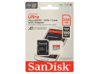 Card de memorie Android microSDXC 256GB 150MB/s Class 10 UHS-U1 foto