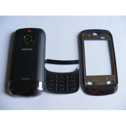 Carcasa Nokia C2-02 (fara Touchscreen) Negru / Bronz Cal.A