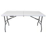 Masa pliabila camping 150x70 cm cu blat laminat si picioare reglabile
