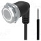 Comutator anti-vandalism EAO 2 poziții SPDT 0,6A 35V AC/DC IP67 LED alb