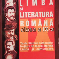 Limba si literatura romana clasa a IXa