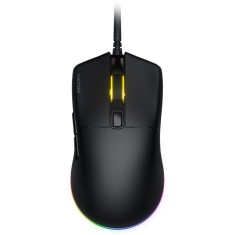 Mouse gaming cu fir Hator Pulsar 3, 12K DPI, conectivitate USB, senzor Optical PixArt PMW 3311, switch HATOR Optical 100M, iluminare RGB 16.8M culori,