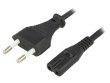 Cablu Alimentare 2x0,75mm2 1,5m Negru