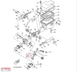 Garnitura prindere injector originala Yamaha WR 125 R (09-11) - WR 125 X (09-11) - YZF-R 125 (09-13) 4T LC 125cc