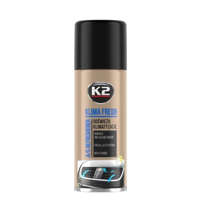 Spray pentru curatat si dezinfectat sistemul de aer conditionat K2 KLIMA FRESH 150ml Lamaie Garage AutoRide foto