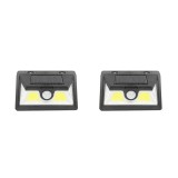 Set 2 Lampi Solare LED cu Senzor Miscare 52 LED, 5.5V, ABS, Negru, Impermeabile, Lumina Rece, Distanta 3-5m, Gradina, Electrice2497