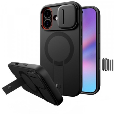 Husa MagSafe pentru Apple iPhone 17, Tech-Protect, Kevlar Aura, Neagra foto