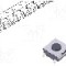 Microintrerupator, 6x6mm, OFF-(ON), SPST-NO, OMRON OCB - B3FS1000P