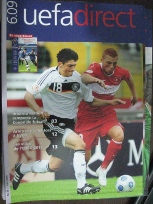 Revista fotbal (oficiala) UEFA-direct 2009 foto