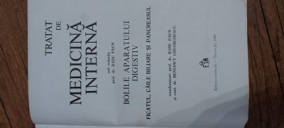 Tratat De Medicina Interna Bolile Aparatului Digestiv Partea - Red. Radu Paun foto