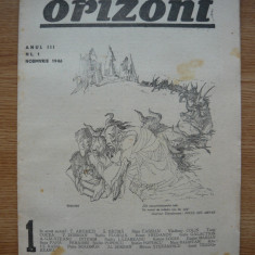 REVISTA ORIZONT - ANUL III NR.1 - NOEMVRIE 1946