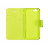 Husa Flip Fancy Apple iPhone 6 (4,7inch ) Blue/Verde, Cu clapeta, Piele Ecologica