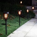 Lampa Solară LED cu Efect de Flacara &ndash; Iluminat pentru Grădină, CMCLASS