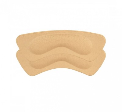 Set 2 branturi adezive pentru calcaie, spuma si poliester, 8.5 x 3.5 cm, grosime 3 mm, crem foto
