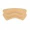 Set 2 branturi adezive pentru calcaie, spuma si poliester, 8.5 x 3.5 cm, grosime 3 mm, crem