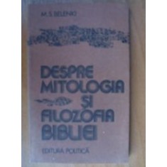 Despre filozofia si mitotogia bibliei-M.S.Belenki