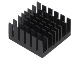 Radiator extrudat cu aripioare BGA negru 30x30mm