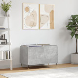 Gossi dulap pentru discuri, gri beton, 74,5x38x48 cm, lemn prelucrat